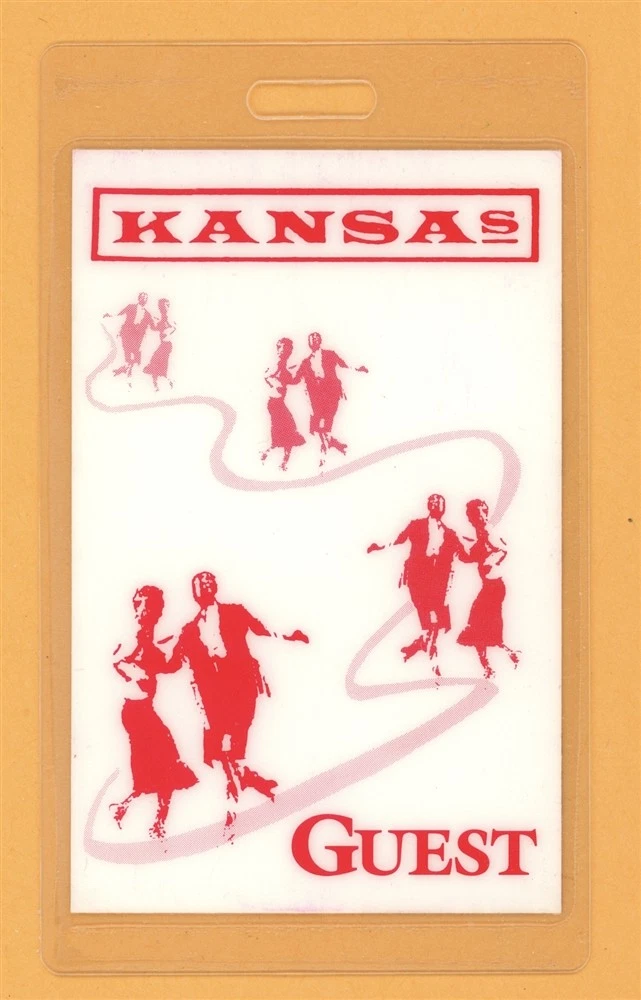 Kansas 1989 Spirit Tour Guest Laminated Backstage Pass