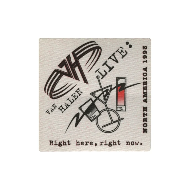 Van Halen 1993 Right Here Right Now Concert Tour Guest Backstage Pass