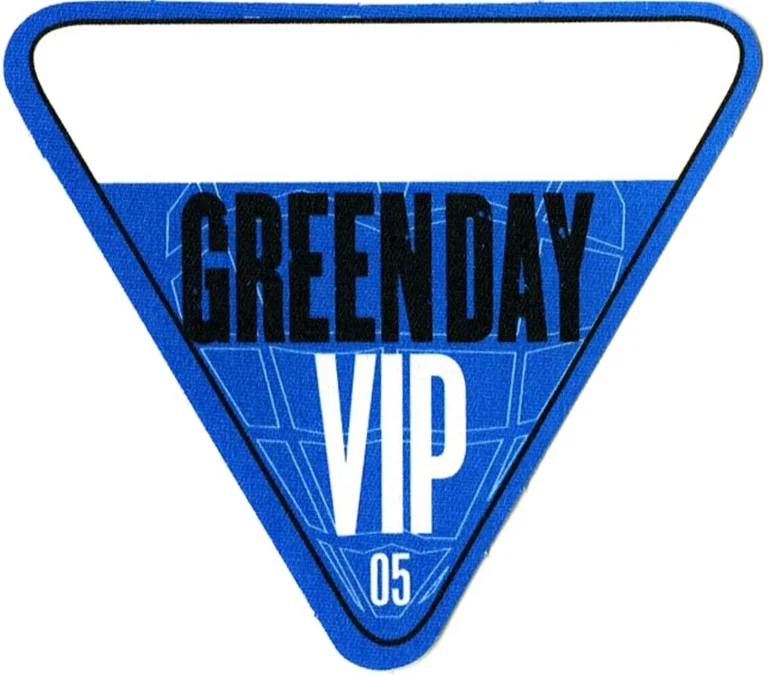 Green Day 2005 American Idiot Concert Tour VIP Backstage Pass