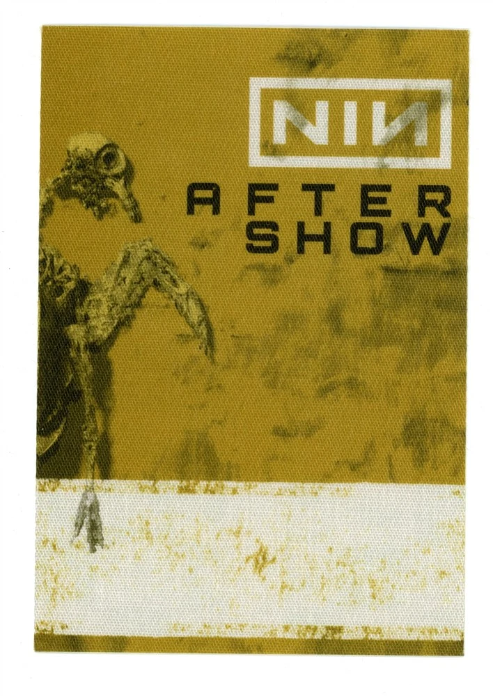 Nine Inch Nails 2014 Concert Tour After Show Backstage Pass
