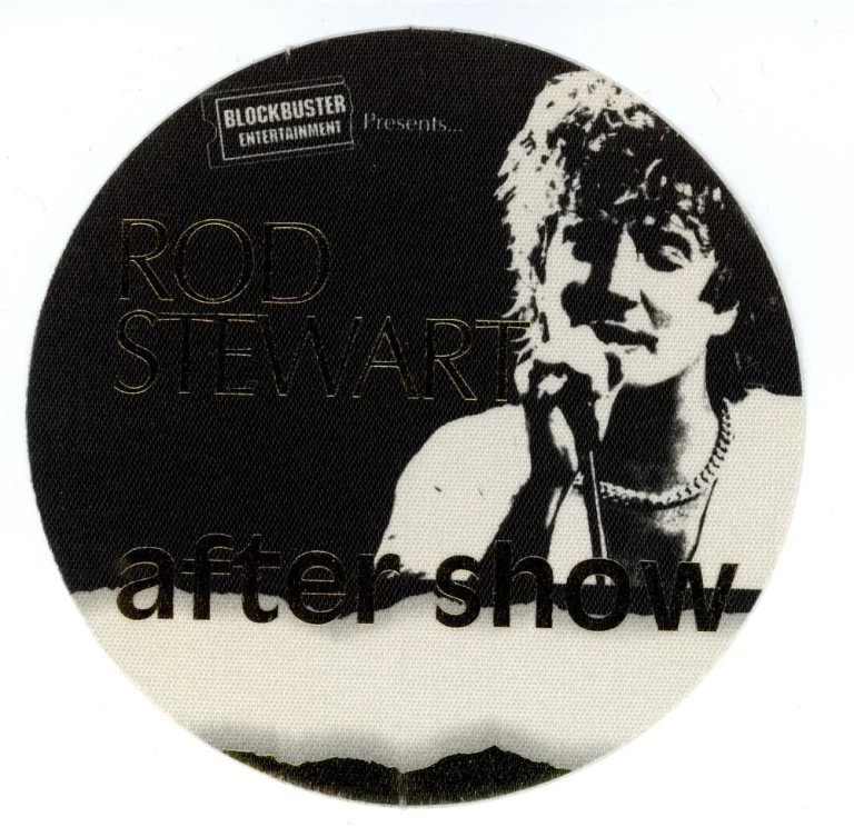 Rod Stewart 1994 A Night to Remember Concert Tour After Show Backstage Pass