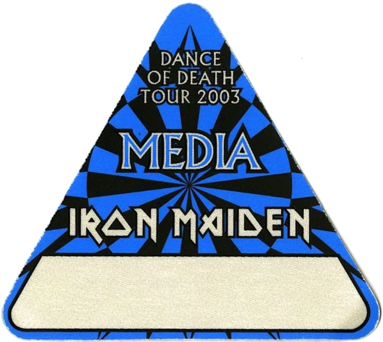 Iron Maiden 2003 Dance of Death Concert Tour Media Backstage Pass