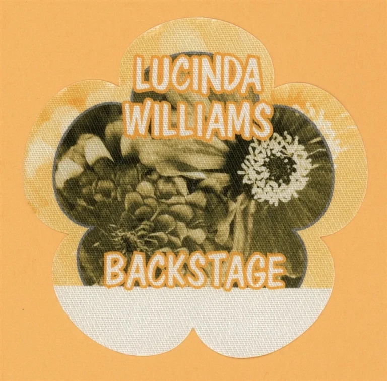 LUCINDA WILLIAMS 2001 ESSENCE CONCERT TOUR BACKSTAGE PASS COLLECTIBLE MEMORABILIA