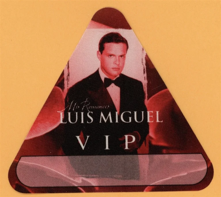 Luis Miguel 2002 Mis Romances Concert Tour VIP Backstage Pass