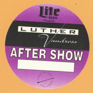 Luther Vandross 1991 Power of Love Concert Tour AFTER SHOW Backstage Pass