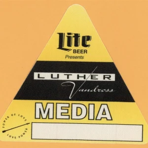 Luther Vandross 1991 Power of Love Concert Tour MEDIA Backstage Pass