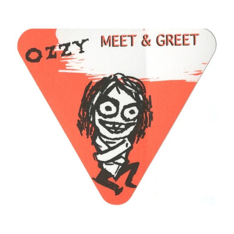 Ozzy Osbourne 1995 Ozzmosis Concert Tour Meet & Greet Backstage Pass