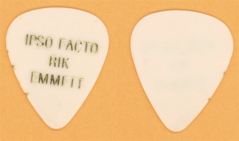 Triumph Rik Emmett Vintage Guitar Pick - 1992 Ipso Facto Tour