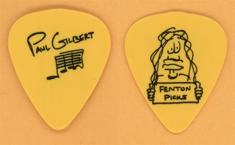 Mr. Big Paul Gilbert Vintage Guitar Pick - 1991 Lean Into It Tour