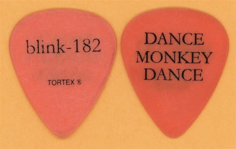 Blink 182 Tom DeLonge Dance Monkey Dance Vintage Guitar Pick - 2011 Reunion Tour