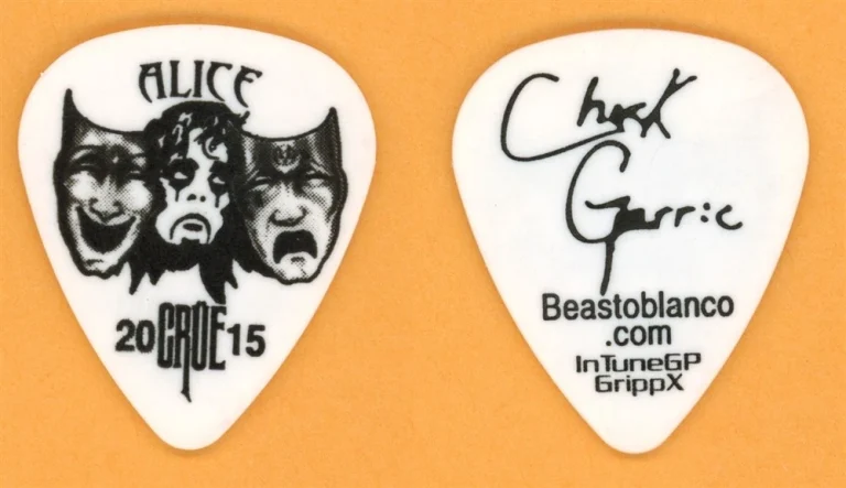 Alice Cooper Chuck Garrie Vintage Tour Guitar Pick - 2015