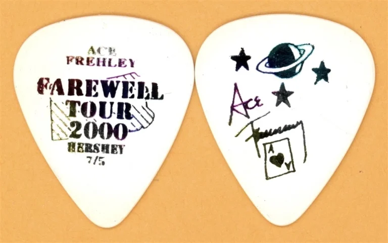 KISS 2000 Farewell Tour Ace Frehley Vintage Guitar Pick - Hershey, PA