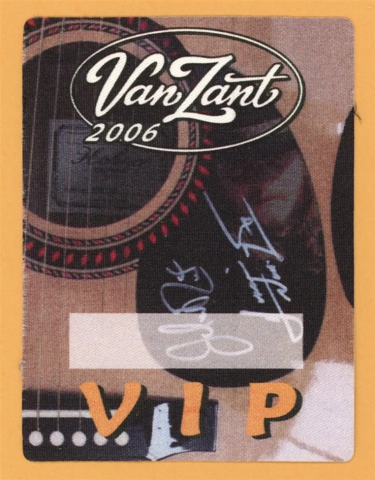 Van Zant 2006 Get Right With The Man Concert Tour VIP Backstage Pass