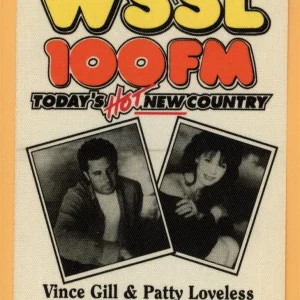 Vince Gill 1995 Concert Tour Radio Backstage Pass