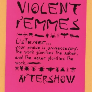 Violent Femmes 1998 Concert Tour After Show Backstage Pass