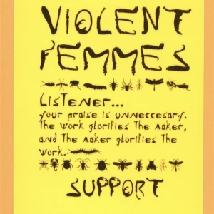 Violent Femmes 1998 Concert Tour Support Backstage Pass