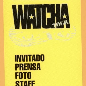 Watcha 2008 Concert Tour Backstage Pass