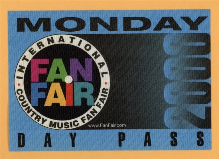 Waylon Jennings 1999 Fan Fair Country Concert Tour DAY Backstage Pass