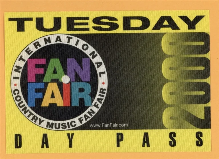 Waylon Jennings 1999 Fan Fair Country Concert Tour DAY Backstage Pass