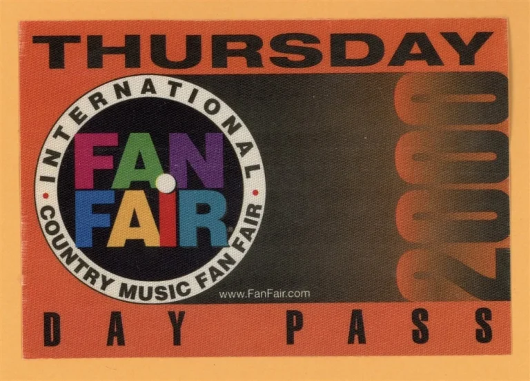 Waylon Jennings 1999 Fan Fair Country Concert Tour DAY Backstage Pass