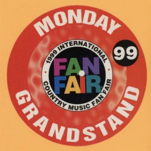 Waylon Jennings 1999 Fan Fair Country Concert Tour GRANDSTAND Backstage Pass