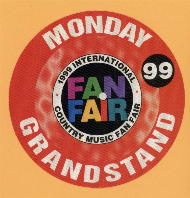 Waylon Jennings 1999 Fan Fair Country Concert Tour GRANDSTAND Backstage Pass