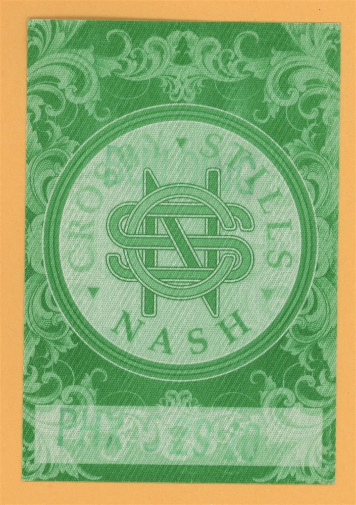 Crosby, Stills & Nash 2010 Concert Tour WORKING Backstage Pass