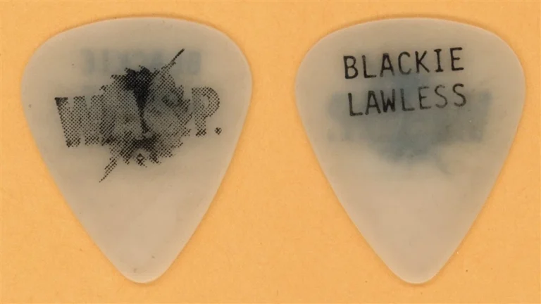 WASP Blackie Lawless Vintage Guitar Pick - 1985 Last Command Tour
