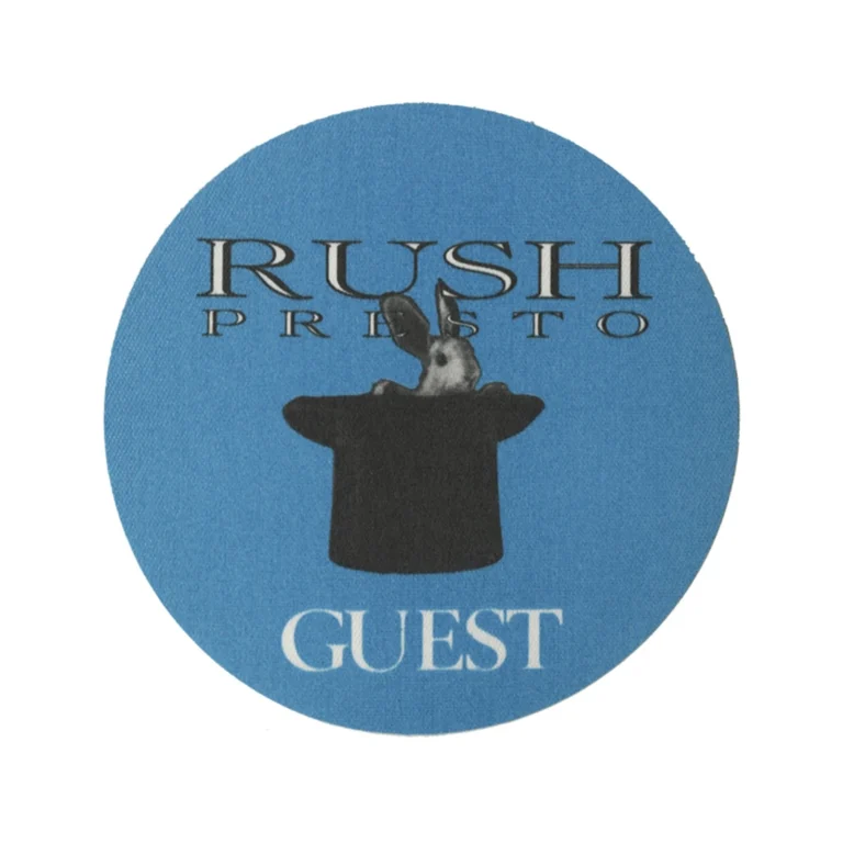 Rush 1990 Presto Concert Tour Guest Backstage Pass