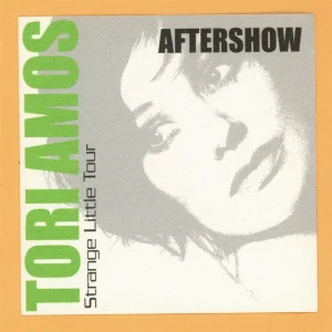 Tori Amos 2001 Strange Little Girls Concert Tour Aftershow Backstage Pass