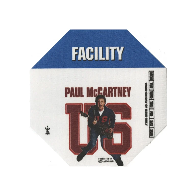 Paul McCartney 2005 Chaos and Creation Concert Tour Facility Backstage Pass