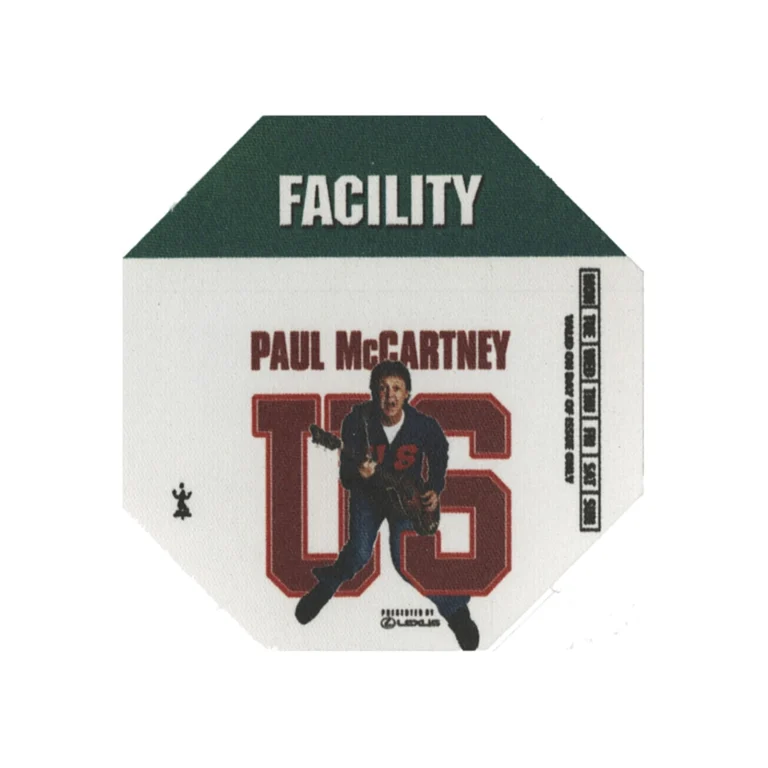 Paul McCartney 2005 Chaos and Creation Concert Tour Facility Backstage Pass