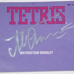 Alexey Pajitnov SIGNED Tetris Nintendo Game Instruction Booklet Manual JSA COA