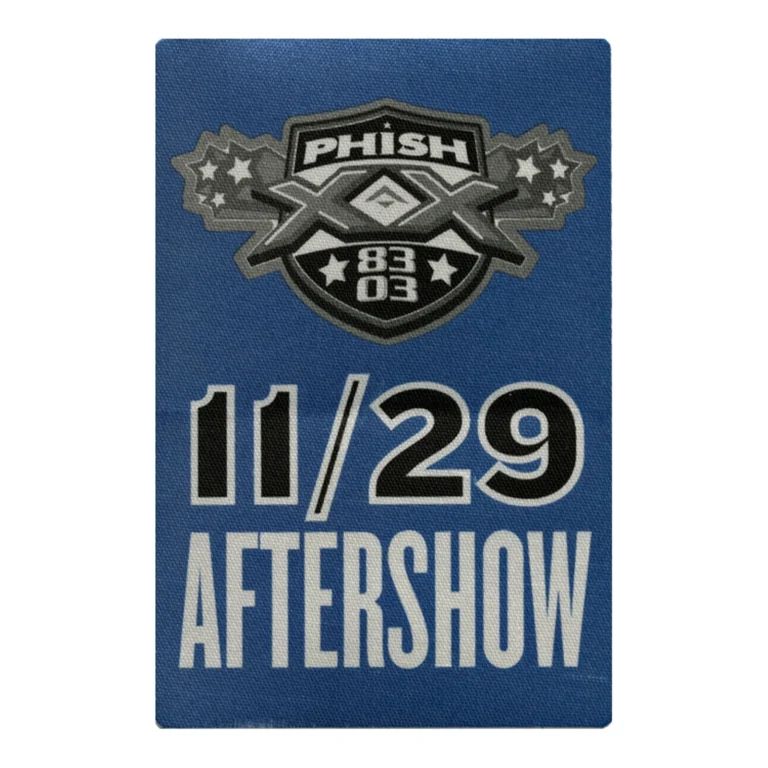 Phish 2003 20th Anniversary Concert Tour After Show Backstage Pass