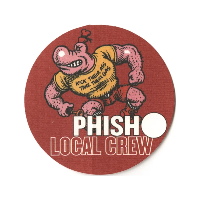 Phish 2003 Round Room Concert Tour Local Crew Backstage Pass - Robert Crumb
