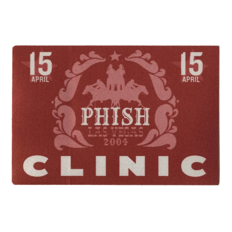 Phish 2004 Undermind Concert Tour The Clinic Backstage Pass - Las Vegas