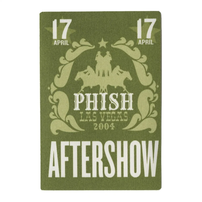 Phish 2004 Undermind Concert Tour After Show Backstage Pass - Las Vegas