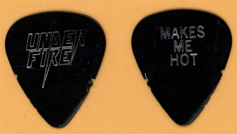 Under Fire Dave Donahoe Vintage Guitar Pick - 1991 Flames Tour