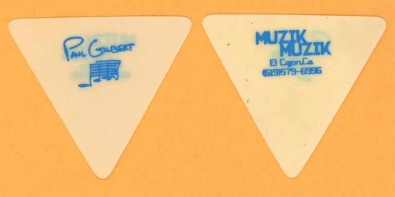 Mr. Big Paul Gilbert Vintage Guitar Pick - 1989 Self Titled Album Tour