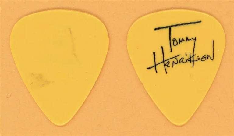 Warlock Tommy Henriksen Vintage Guitar Pick - 1987 Triumph and Agony Tour