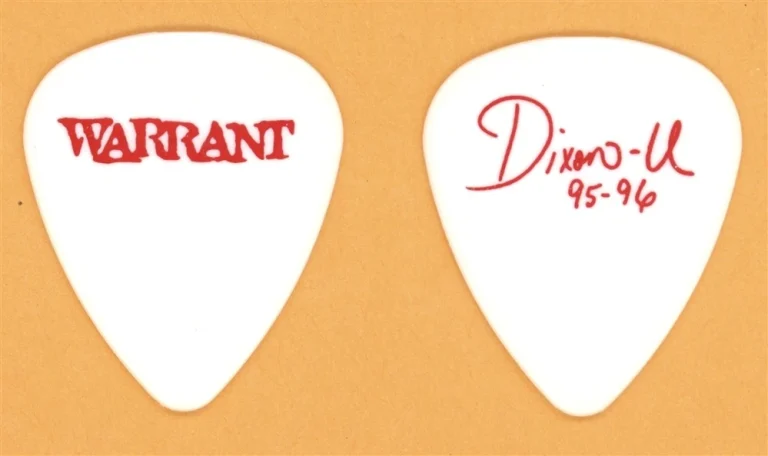 Warrant Jerry Dixon Vintage Guitar Pick - 1995 Ultraphobic Tour