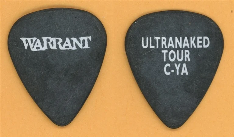 Warrant Erik Turner Vintage Guitar Pick - 1995 Ultraphobic Tour