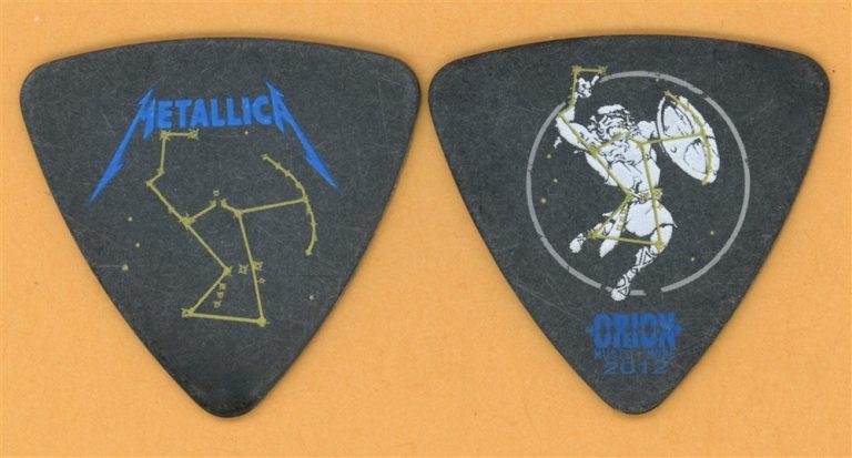 Metallica Robert Trujillo Vintage Guitar Pick - 2012 Orion Festival Tour