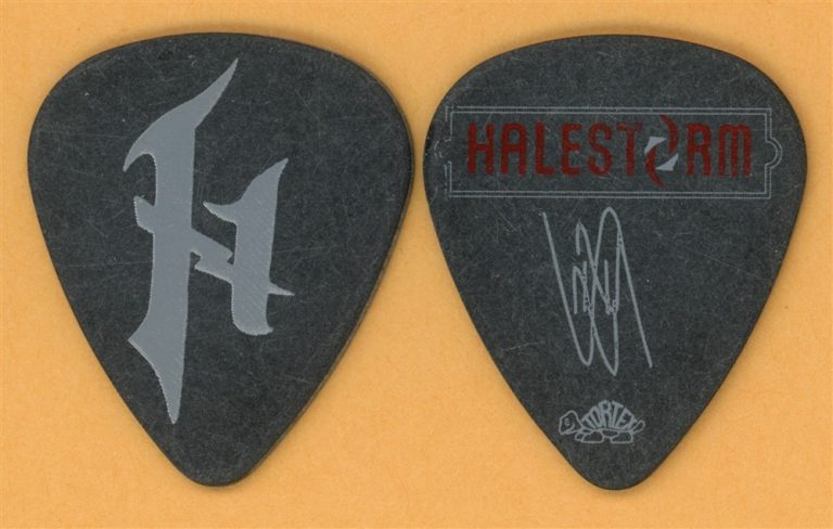 Halestorm Lzzy Hale Vintage Guitar Pick - 2010 Taste of Chaos Tour