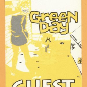 Green Day 1992 Kerplunk Concert Tour Guest Backstage Pass