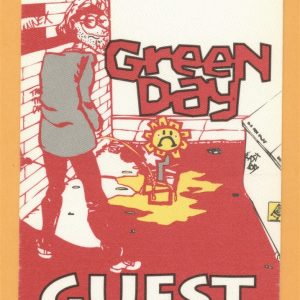 Green Day 1992 Kerplunk Concert Tour Guest Backstage Pass