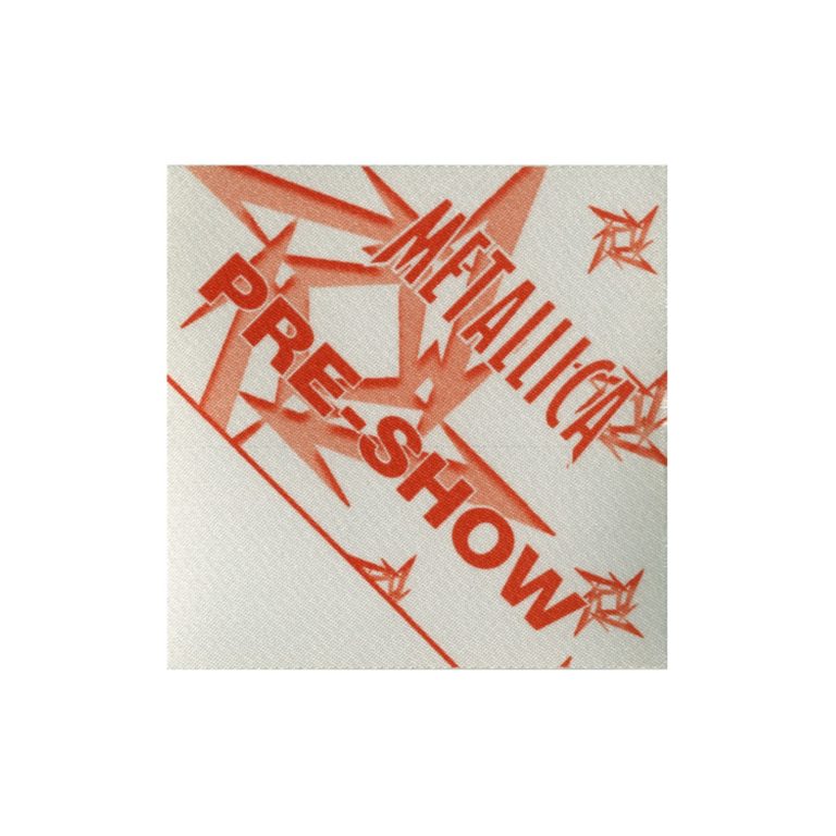 Metallica 1997 Load Concert Tour Preshow Backstage Pass