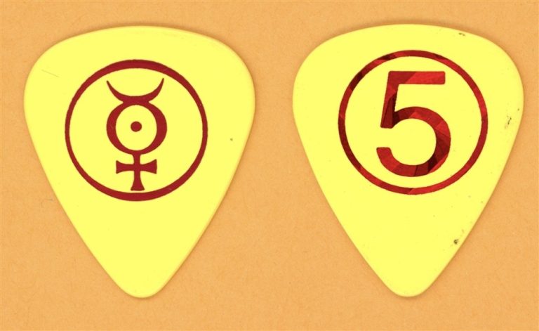 Marilyn Manson John 5 Red Foil Vintage Guitar Pick - 2000 Holy Wood Tour