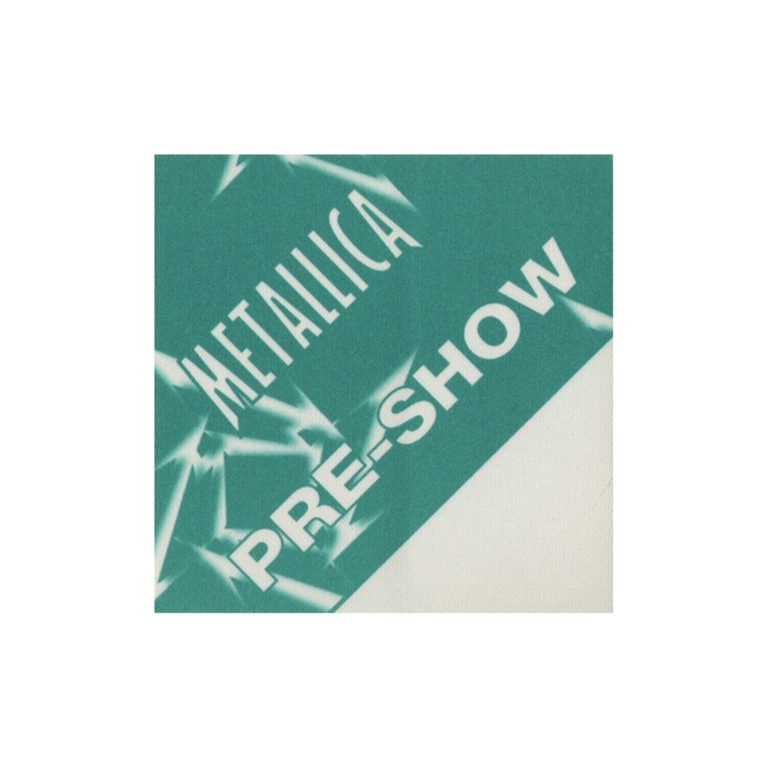 Metallica 1997 Load Concert Tour Preshow Backstage Pass