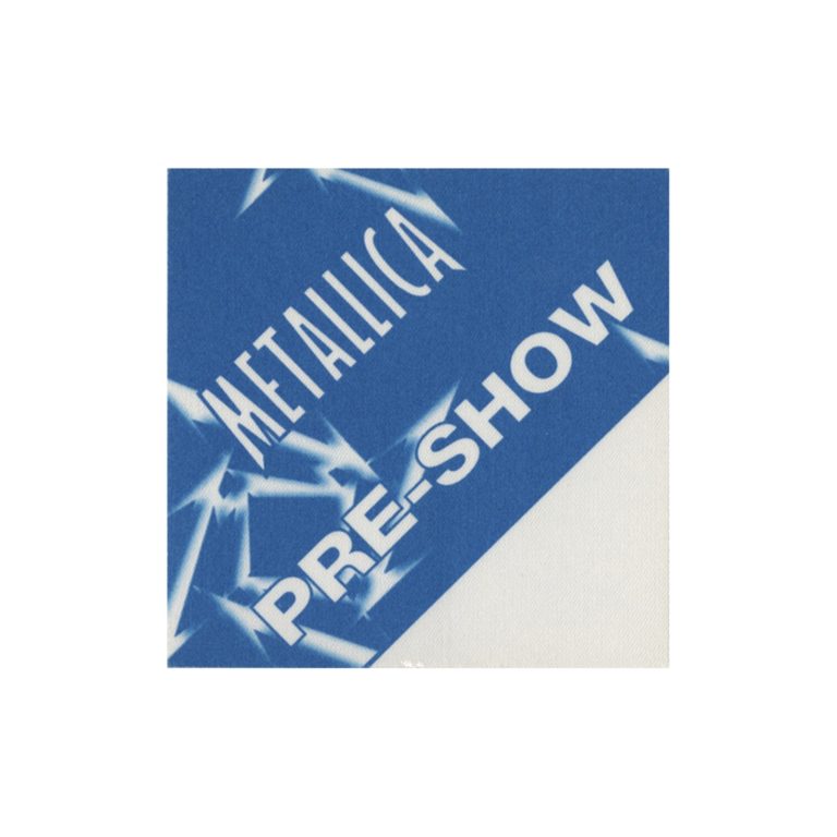 Metallica 1997 Load Concert Tour Preshow Backstage Pass